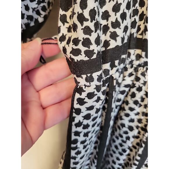 Vtg 80s Prairie Midi Dress Floral Cottage Modest Church Pockets‎ Granny Size 8 - Picture 6 of 13